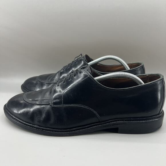 Allen Edmonds Walton Cap Split Toe Oxford Men Size 11.5 E Wide Black Lace Shoes main image 9